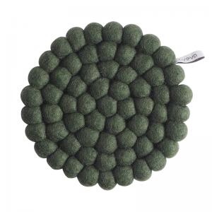 TRIVET, ROUND, moss green