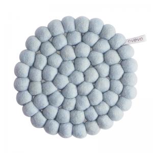 TRIVET, ROUND, arctic blue