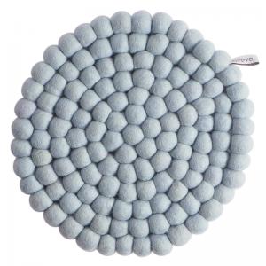 TRIVET, ROUND, L, arctic blue
