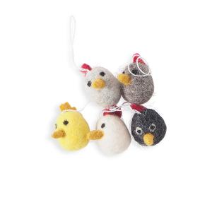 EASTER COLLECTION, 5-pack, chickens