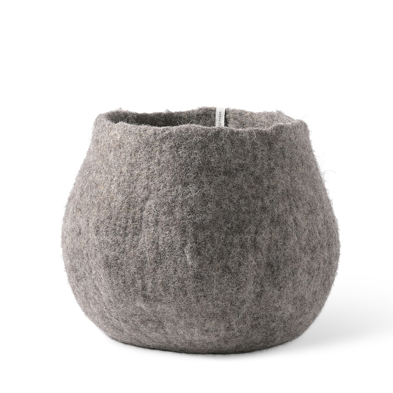 FLOWER POT 16, L, raw-nature