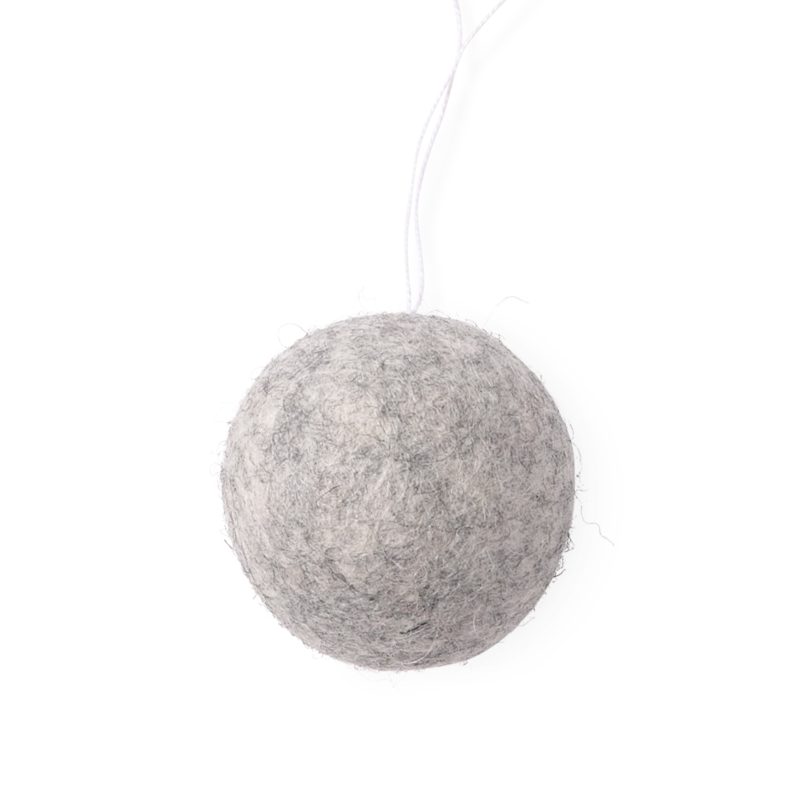 LITTLE HANGINGS, ORNAMENT, solid grey