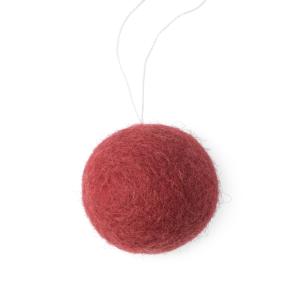 LITTLE HANGINGS, ORNAMENT, solid dark red