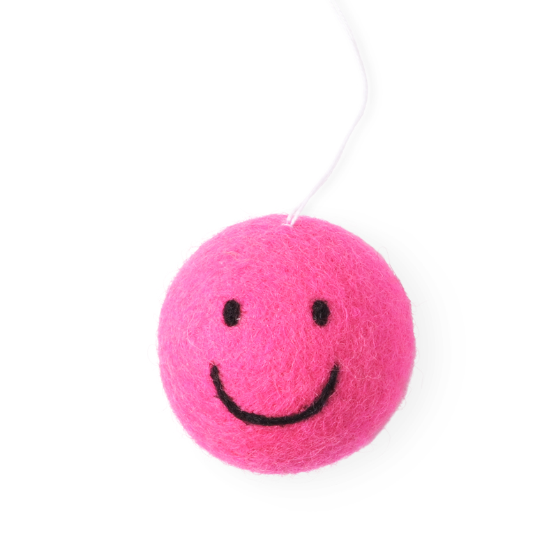 LITTLE HANGINGS, SMILEY, cerise