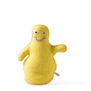DUMPLING, DOOR STOP / BOOKEND, yellow
