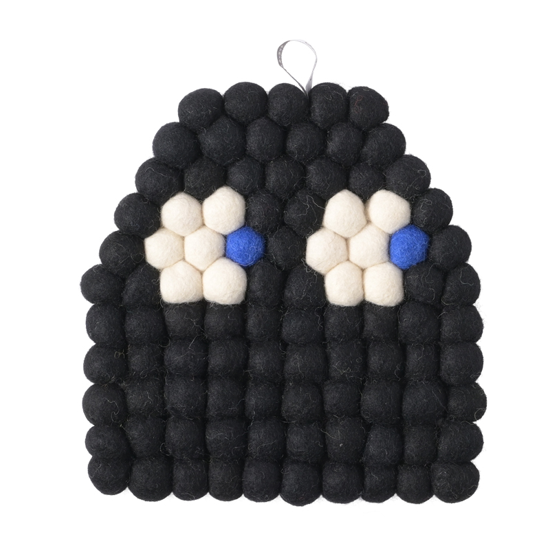 TRIVET, SPOOKY, black