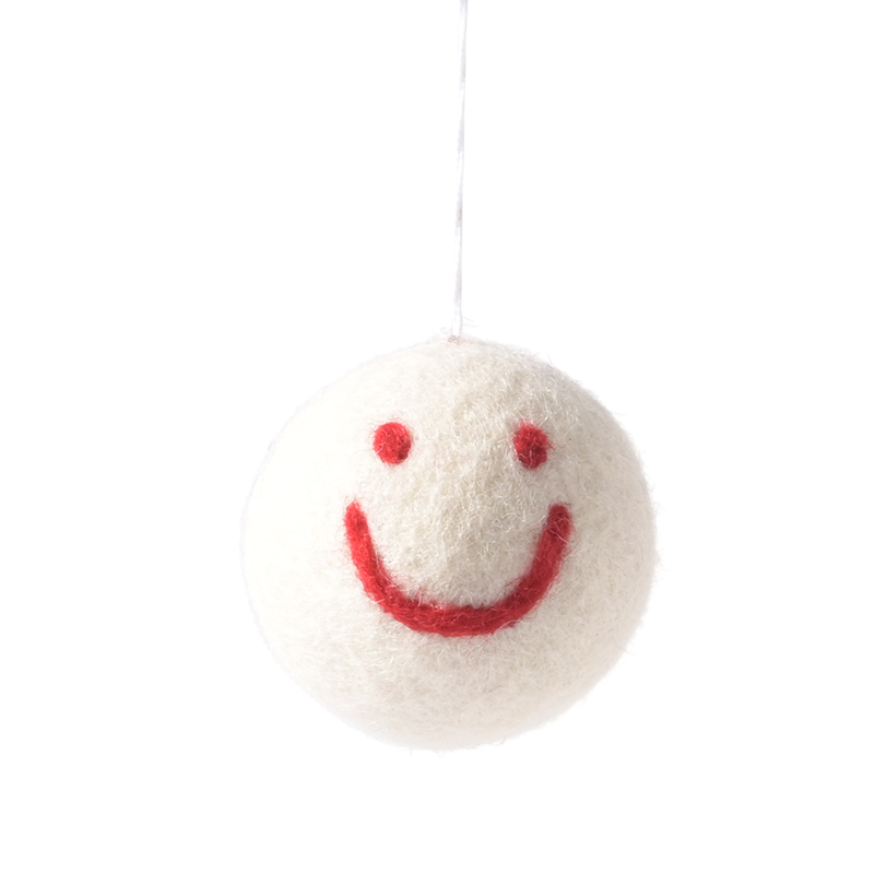 LITTLE HANGINGS, SMILEY, white