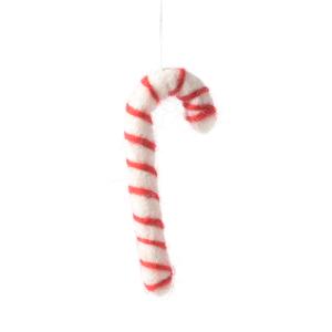 LITTLE HANGINGS, CANDY-CANE, white/red