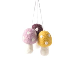 LITTLE HANGINGS, MUSHROOM, S, 3-pack, mix 2