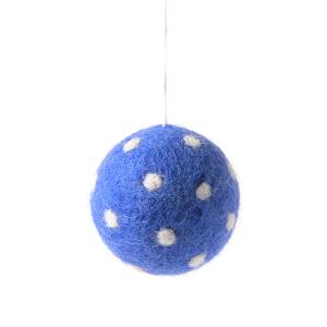 LITTLE HANGINGS, ORNAMENT, blue/white-dots