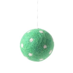 LITTLE HANGINGS, ORNAMENT, green/white-dots