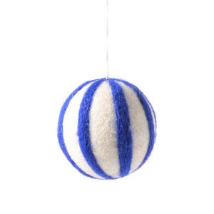 LITTLE HANGINGS, ORNAMENT, POLKA-BALL, blue/white