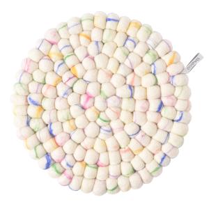 TRIVET, ROUND, L, MARBLE, glass-marble