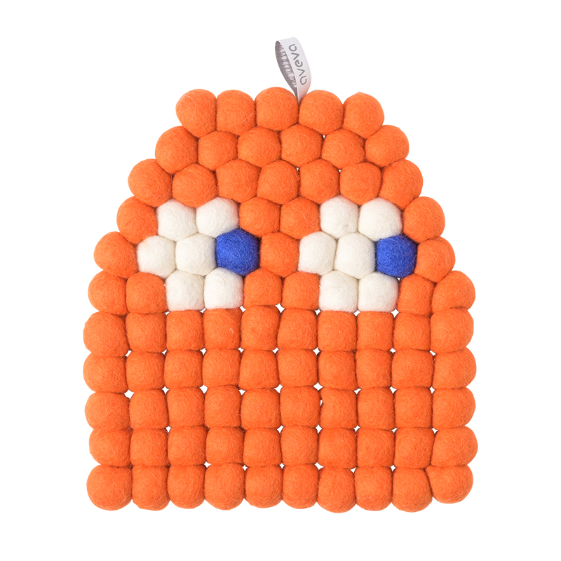 TRIVET, SPOOKY, orange