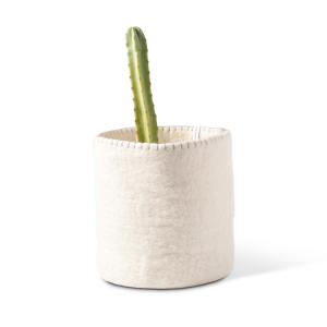 FLOWER POT 24, L, white