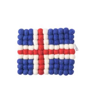 TRIVET, RECT., iceland flag