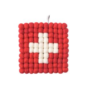 TRIVET, RECT., swiss flag