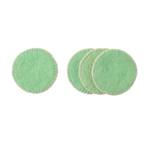 WOOL COASTER, 4-pack, spring-green