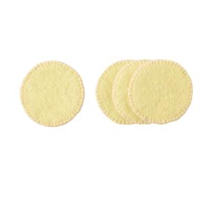 WOOL COASTER, 4-pack, lemon