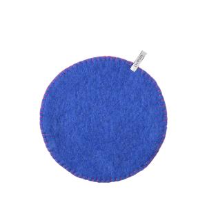 POTHOLDER, ROUND, electric-blue