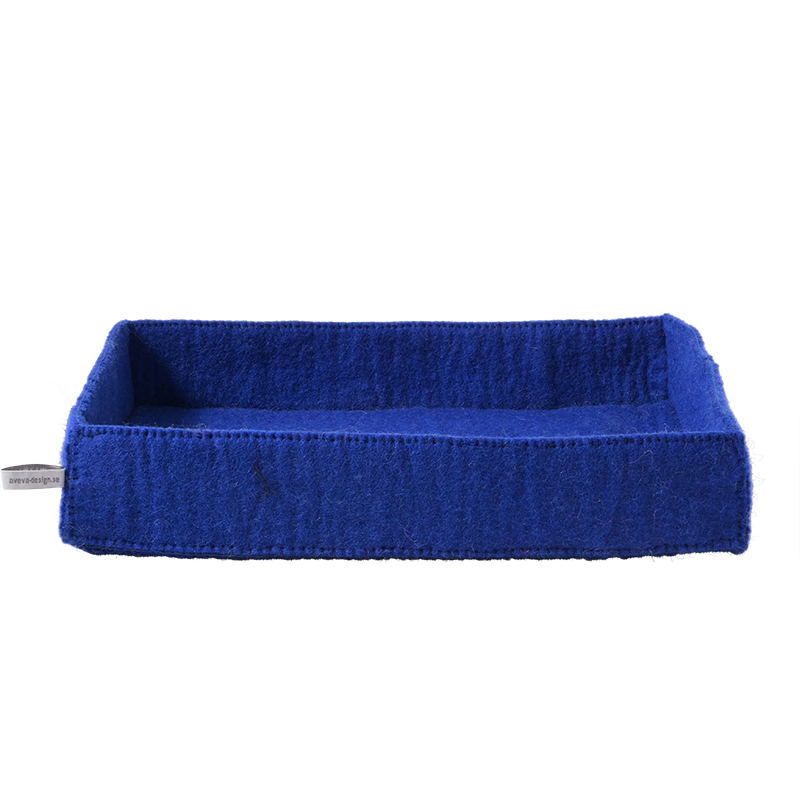TABLE BASKET, RECT., L, electric-blue
