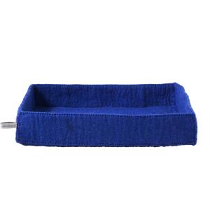 TABLE BASKET, RECT., L, electric-blue