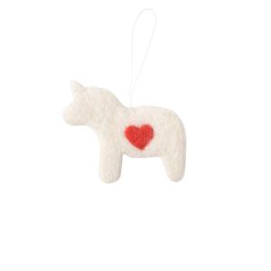 LITTLE HANGINGS, DALA HORSE, white