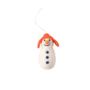 LITTLE HANGINGS, SNOWMAN, red