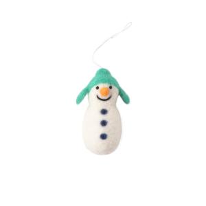 LITTLE HANGINGS, SNOWMAN, green