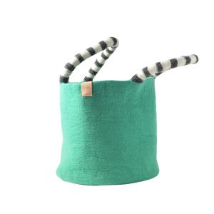 WOOL BASKET, large, green