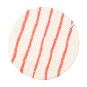 SEAT CUSHION 25, coral-stripes