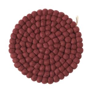 TRIVET, ROUND, L, burgundy