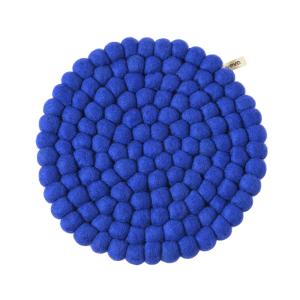 TRIVET, ROUND, L, electric-blue