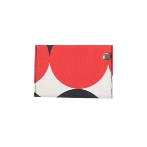 WALLET, FABRIC, retro circles