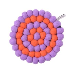 TRIVET, ROUND, coral target