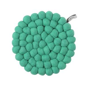 TRIVET, ROUND, green