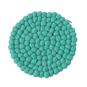 TRIVET, ROUND, L, green