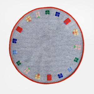 X-MAS MAT, round, grey