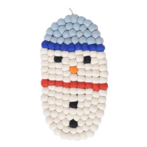 TRIVET, OVAL, snowman
