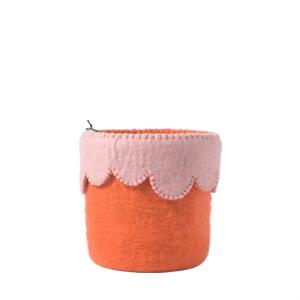 FLOWER POT 26, coral-pink