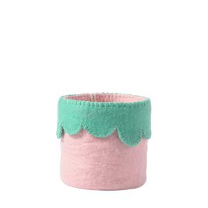 FLOWER POT 26, pink-green