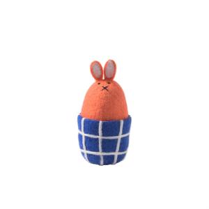EGG-BUNNY, coral-electric blue