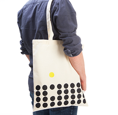 Tote bag in recycled cotton