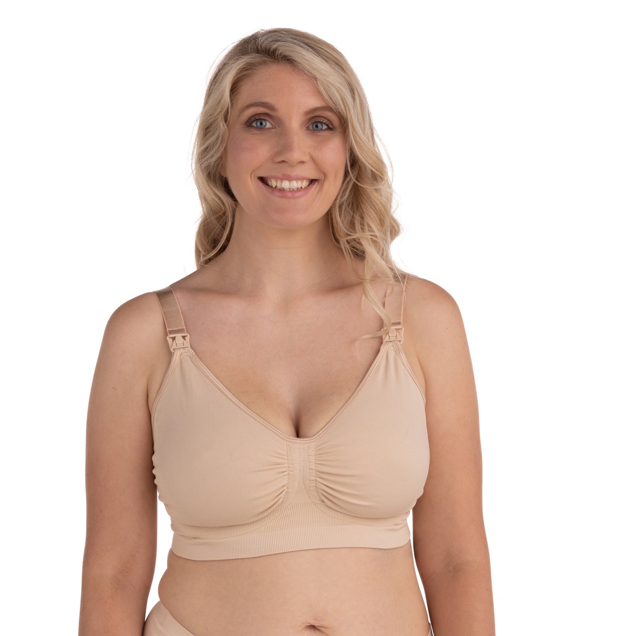Organic Maternity & Nursing bra white, Carriwell