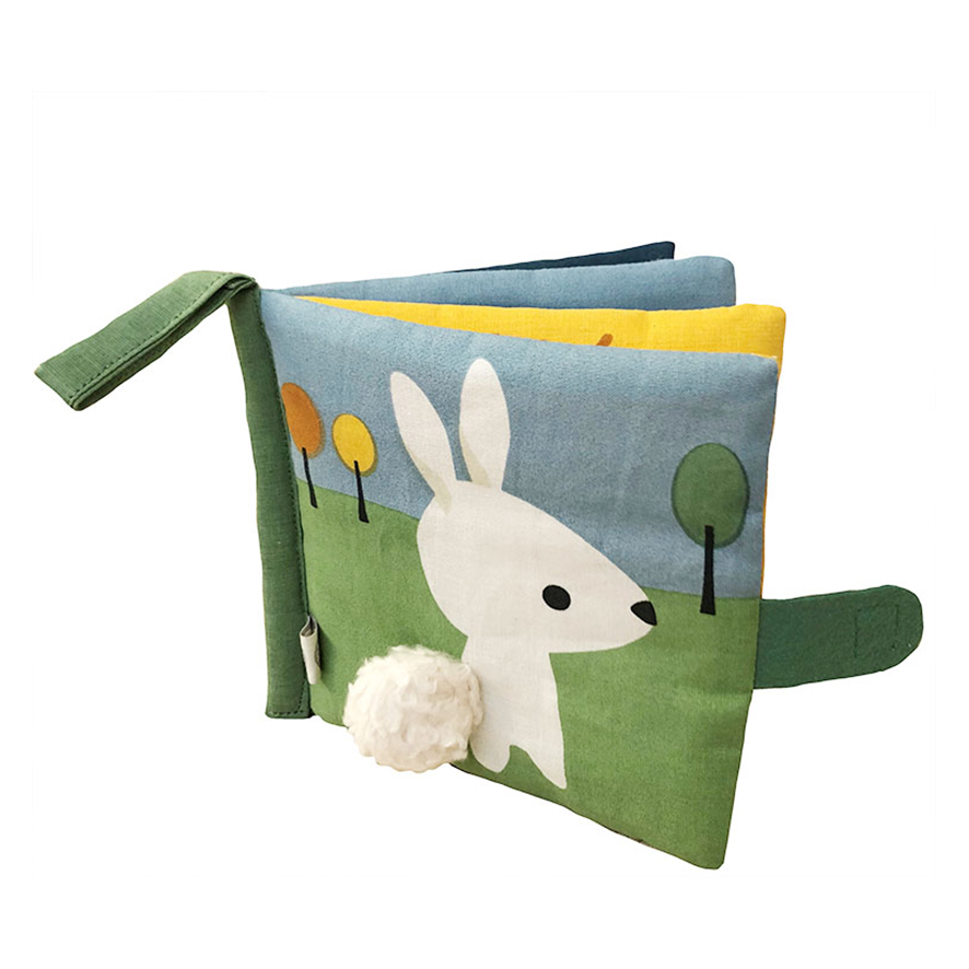 Rabbit's day fabric book