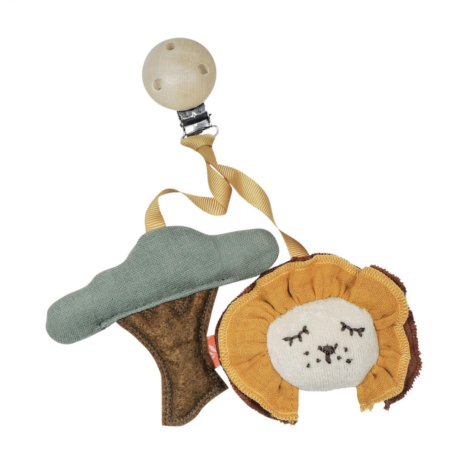 Wooden Clip with Lion