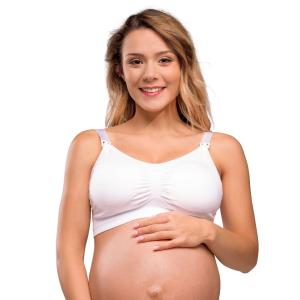 Carriwell Maternity And Nursing Bra With Padded Carri-Gel Support White
