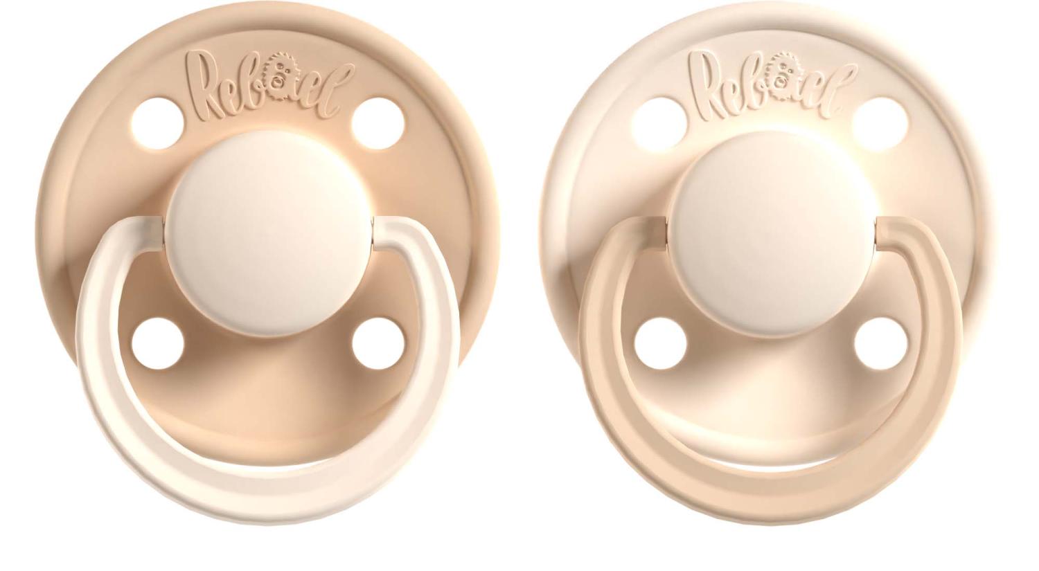 Rebael Pacifier Dusty Pearly Mouse - Frosty Pearly Lion 0-6 months