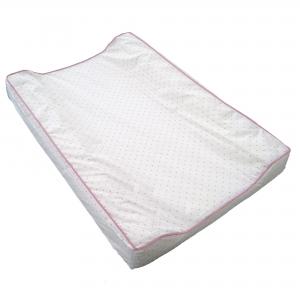 Changing pad white/pink dotty eco