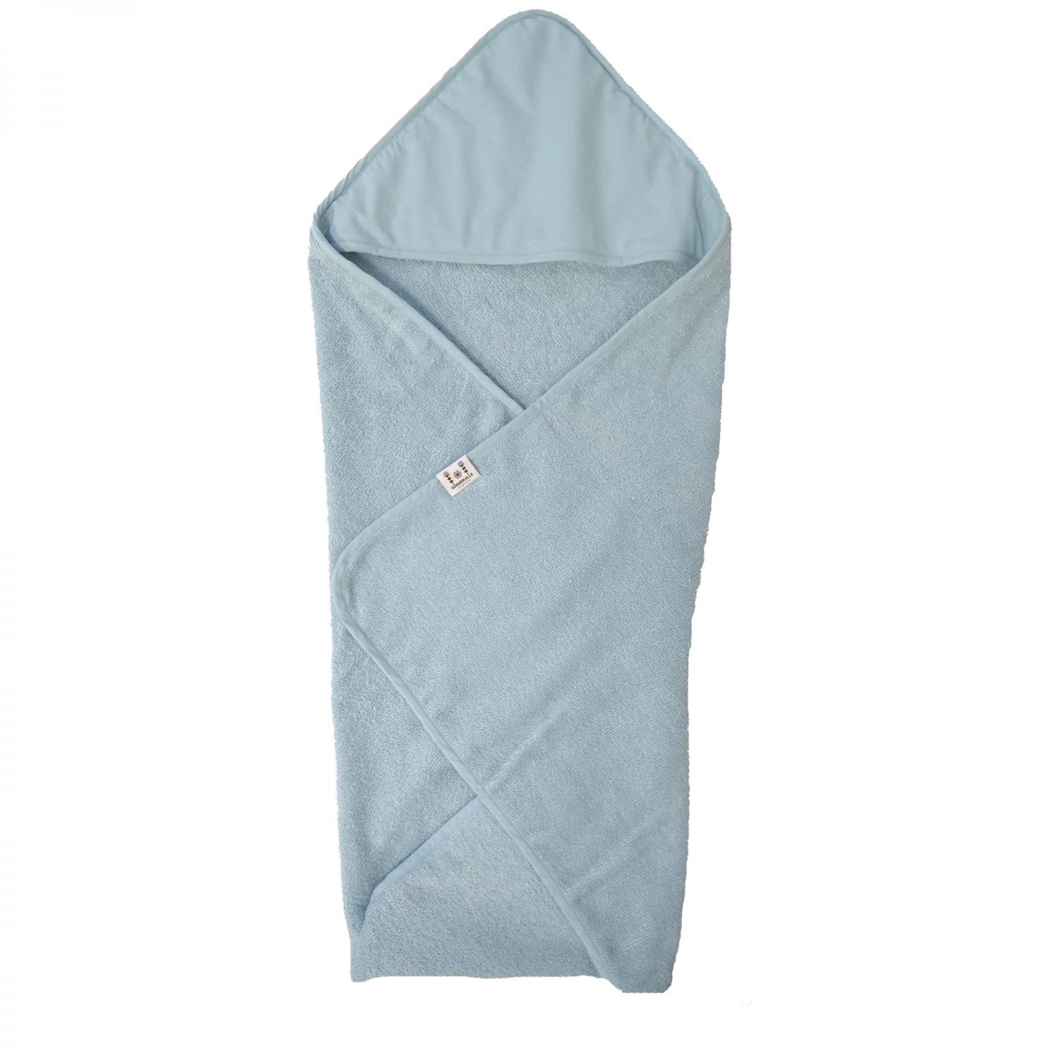 Hooded towel style sapphire GOTS